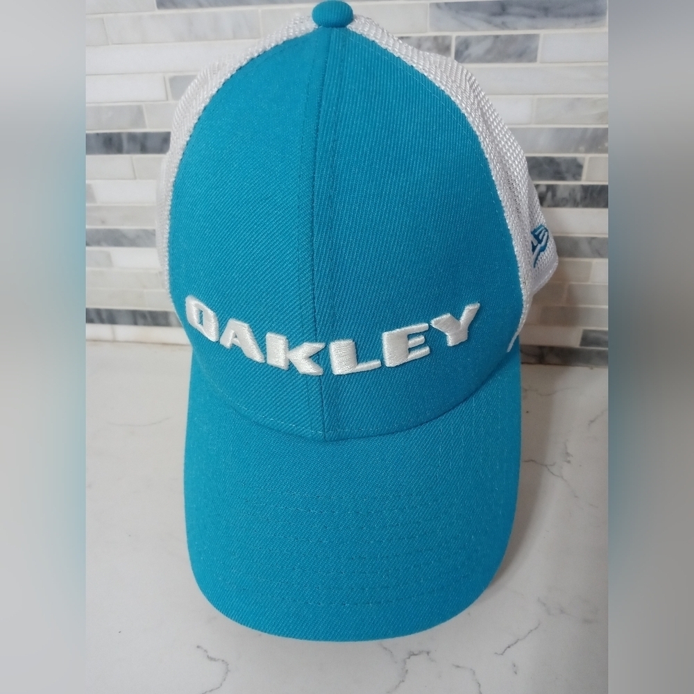 Oakley New Era 9forty Teal white Mesh snapback trucker hat cap
